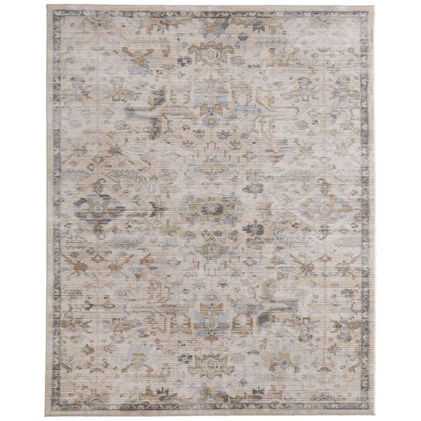 Tapis Augustine 39TYF Feizy, Ivoire/Beige