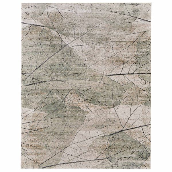 Tapis Sonora 39U8F Feizy, Vert/Creme