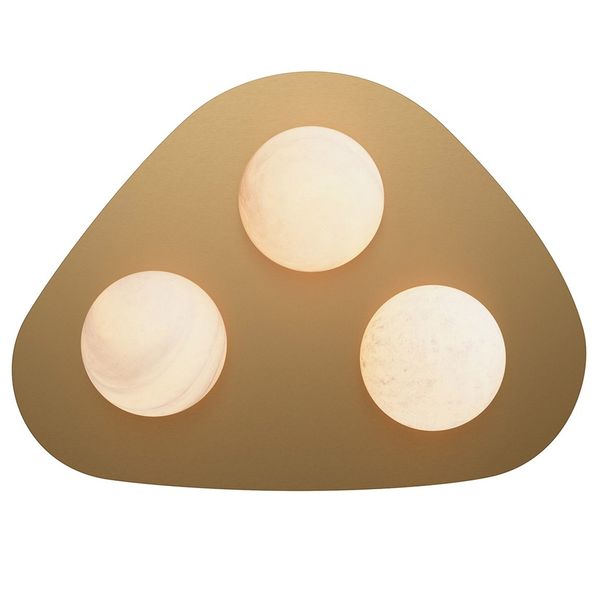 Plafonnier Rhoads, Laiton Naturel