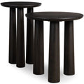 Tables d'Extremite Gigognes Cooper, Noir Fume, Lot de 2