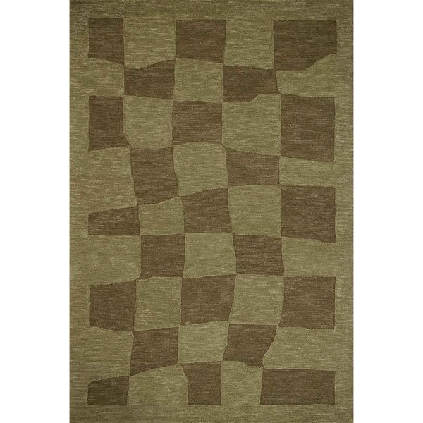 Tapis Craven CVN-03 Leanne Ford ¡Á Loloi, Vert/Olive