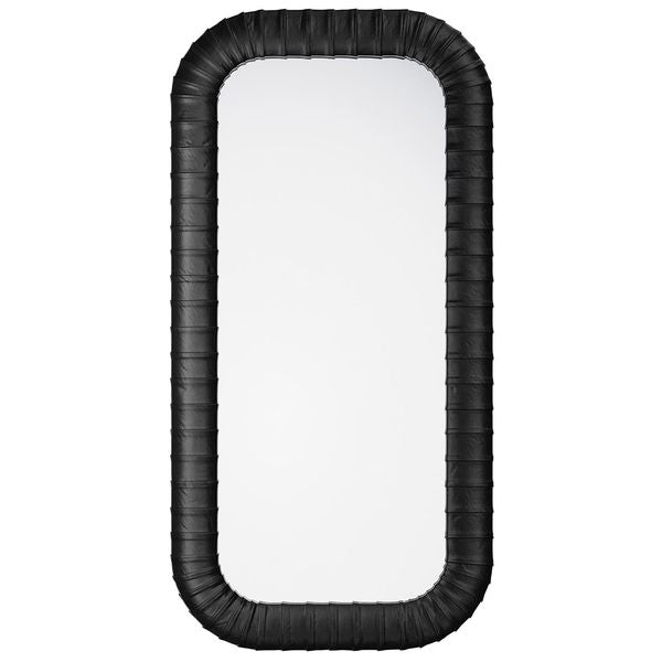 Petit miroir cuir Beretta, Noir