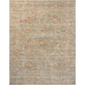 Tapis Heritage HER-06 Loloi, Aqua/Terre Cuite