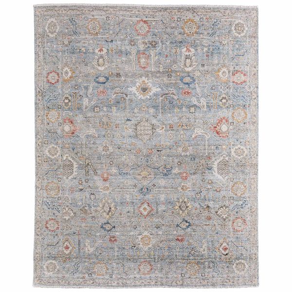 Tapis Fontana 69GVF Feizy, Bleu/Multicolore